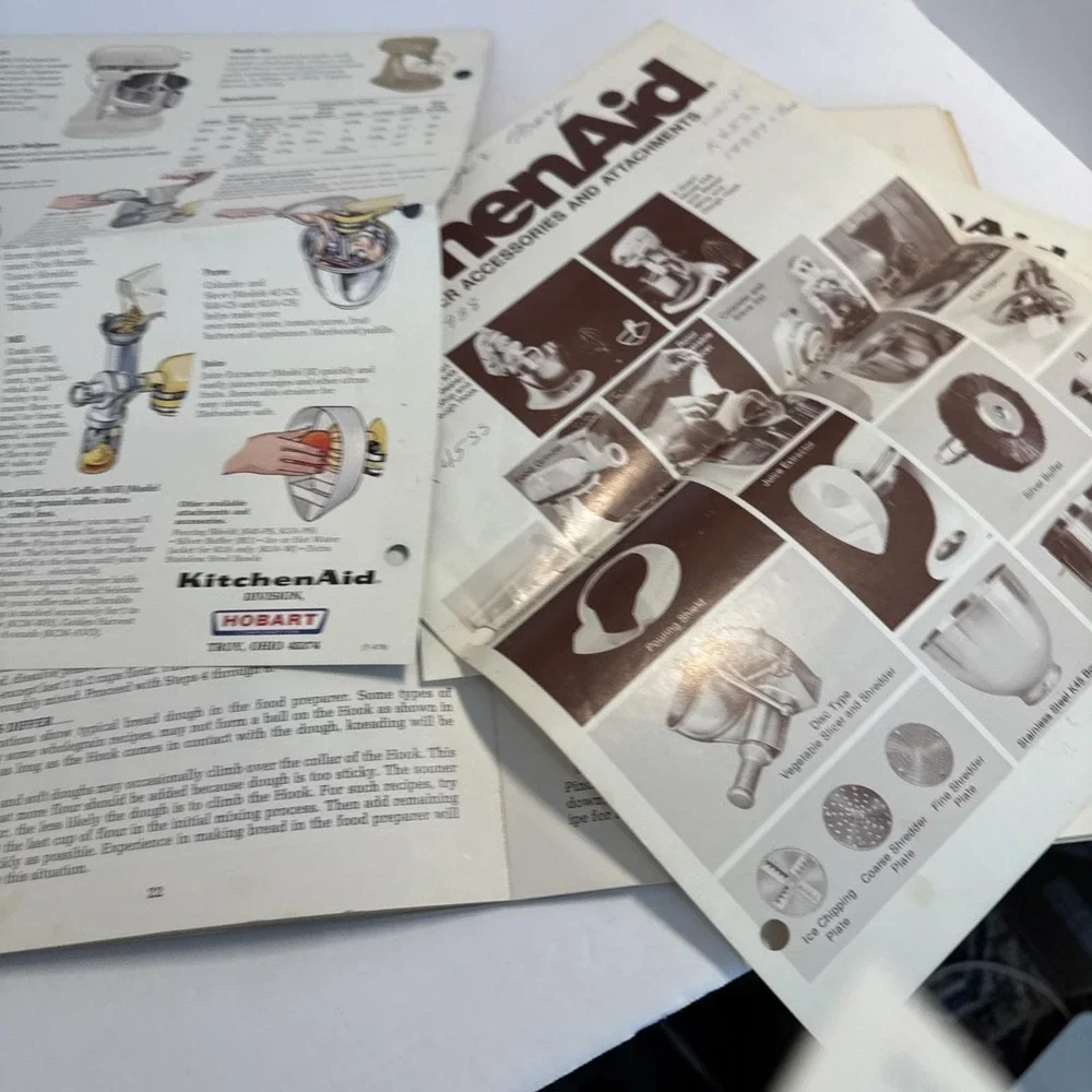 VTG‎ 1970s KitchenAid Electric Housewares Recipes & Instructions BOOKLET